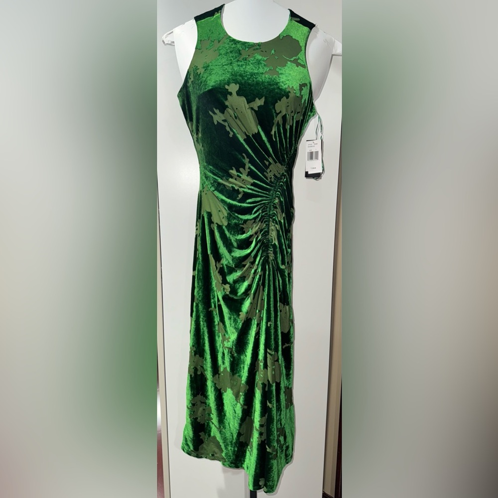 NWT-Taylor Elegant Green Sleeveless Dress - Picture 4 of 7